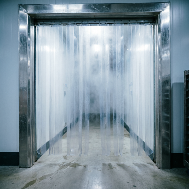 PVC Cold Room Curtains